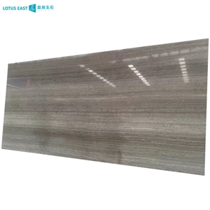 Polished Wood Grain Gray Marble Slab Gray Wood Marble Slab