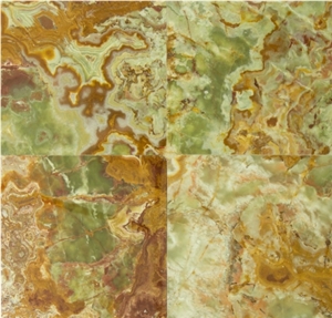 Green Onyx Tile 12X12 Polished Micro Beveled