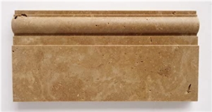 Noce Premium Travertine Trim 6X12 Honed Baseboard