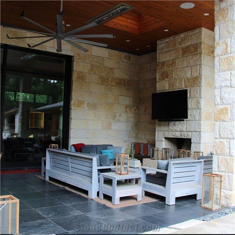 Old Floors Carbon Gold Quartzite Tile 16X24 Historical
