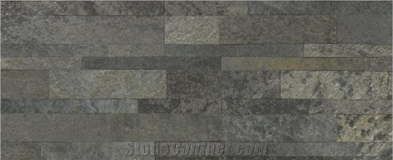 Thin Green Slate Galaxy Black Quartzite Wall Panel 12X24