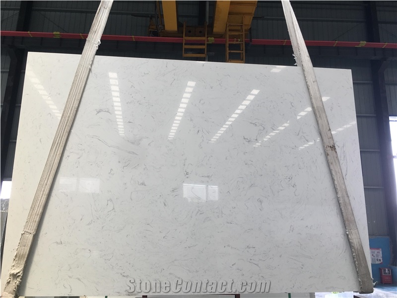 Aristone White Nero Marquina Engineered Marble Slab