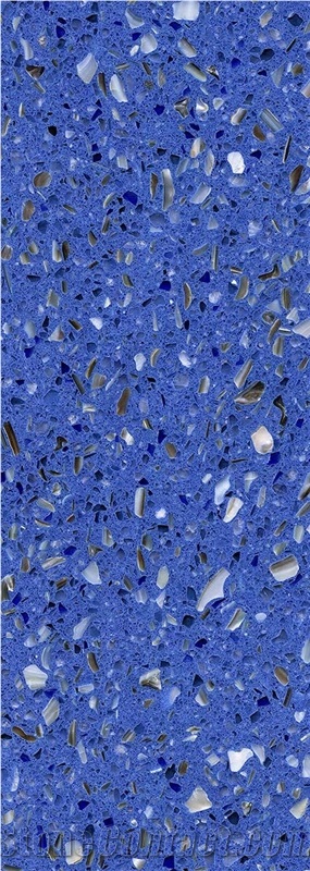 Blue Color Terrazzo