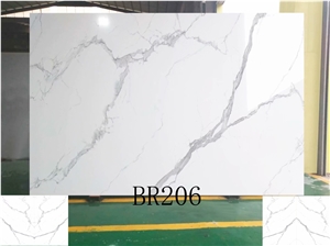 Calacatta White Engineered Marble Slab Book Match