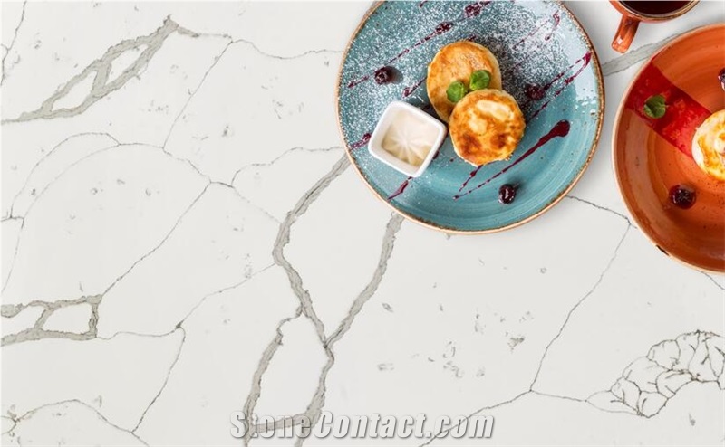 Calacatta White Quartz 03