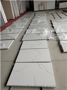 Calacatta White Quartz Kitchen Bar Top