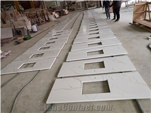 Calacatta White Quartz Vanity Top