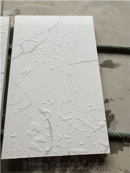 Calacatta White Quartz Vanity Top