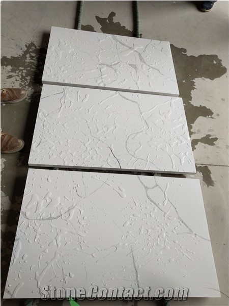Calacatta White Quartz Vanity Top