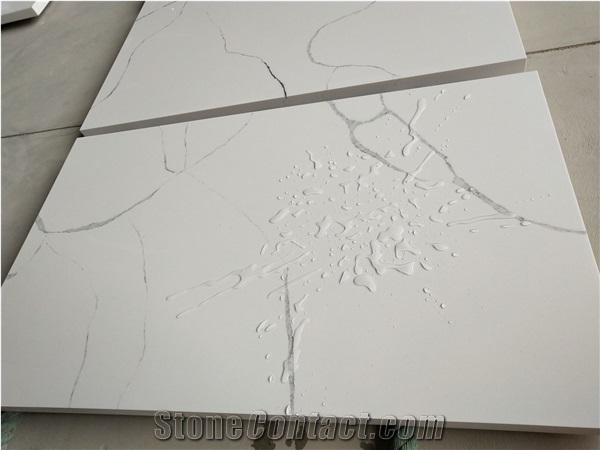 Calacatta White Quartz Vanity Top