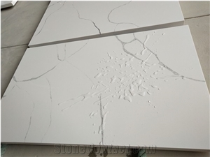Calacatta White Quartz Vanity Top