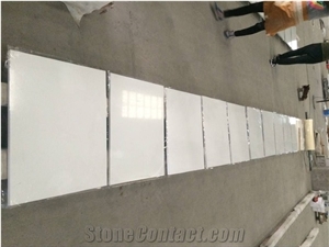 Hotsale Pure White Quartz Bathroom Countertop Vanity Top