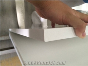 Hotsale Pure White Quartz Bathroom Countertop Vanity Top