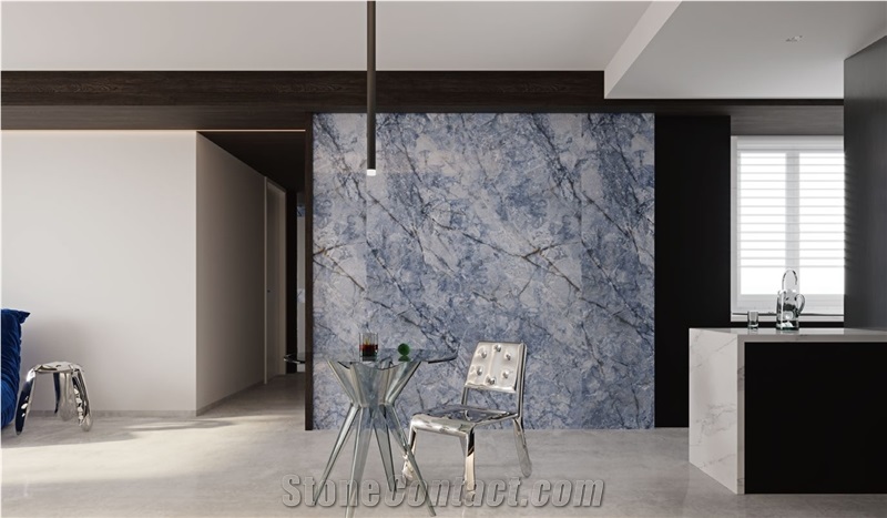 Ice Silk Blue Jade Sintered Stone