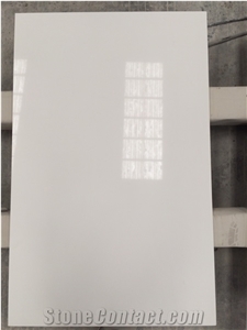 Plain Pure White Quartz Bathroom Countertops