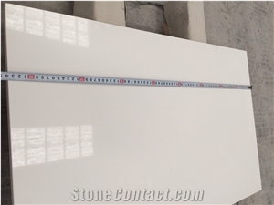 Plain Pure White Quartz Bathroom Countertops