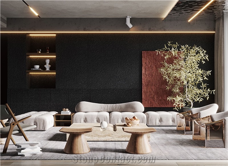 Space Black Sintered Stone