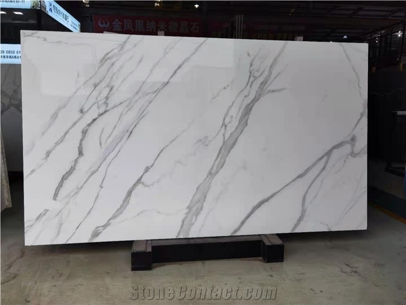 Statuary Calacatta Nano Glass Crystallized Marble