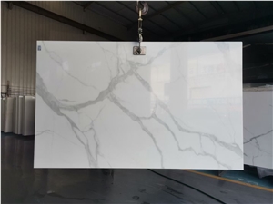 Statuary Calacatta White Nano Glass Crystallized Marble