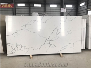 Statuary Quartz Kitchen Desk Top