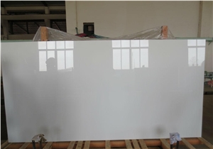 White Nano Glass Crystallized Marble Slabs