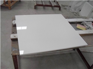 White Nano Glass Tile Crystallized Marble Slabs
