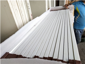 White Nano Glass Tile Crystallized Marble Slabs 1