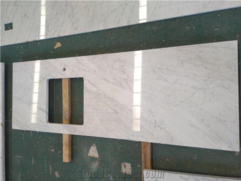 Bianco Carrara Marble Kitchen Top Series1