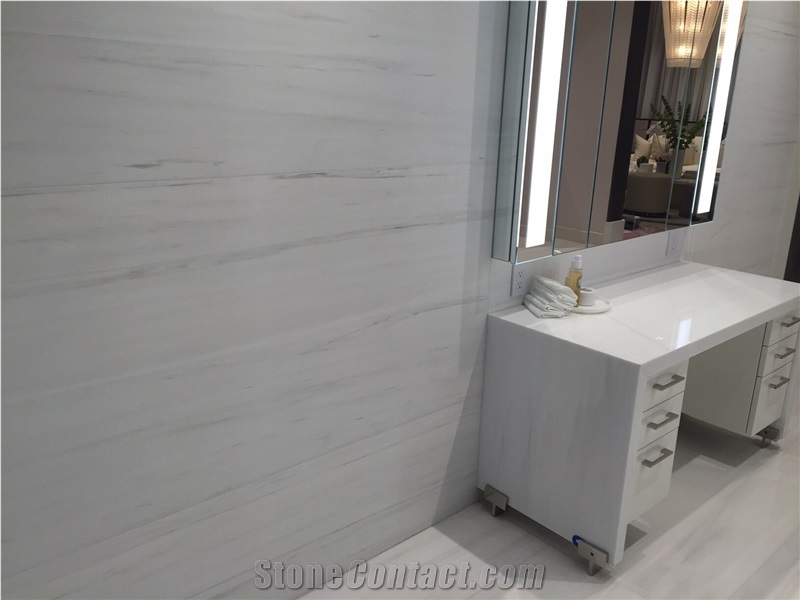 Bianco Dolomite Marble Bathroom Countertop