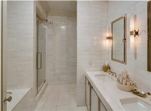 Bianco Dolomite Marble Tile Bathroom Tile