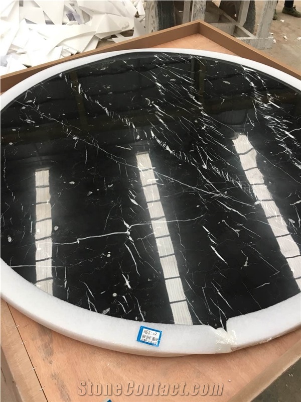 Black Marble Table Top Countertop