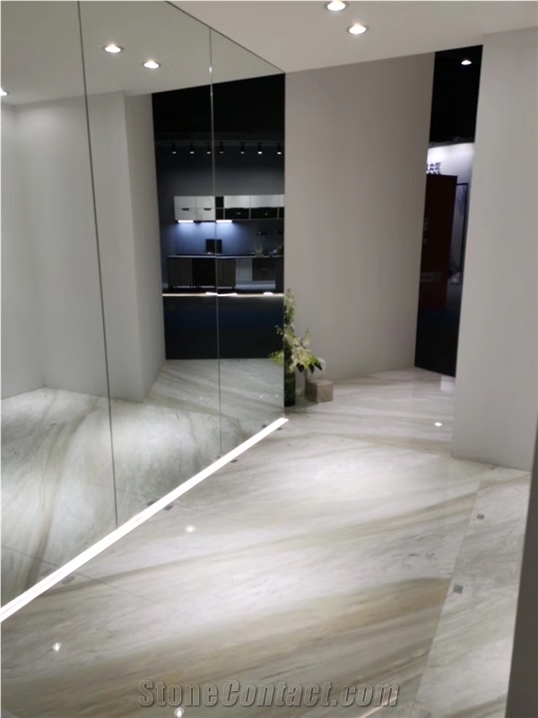 China Calacatta Gold Marble Bathroom Design Application