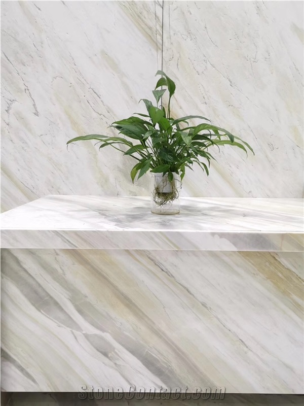 China Calacatta Gold Marble Bathroom Design Application