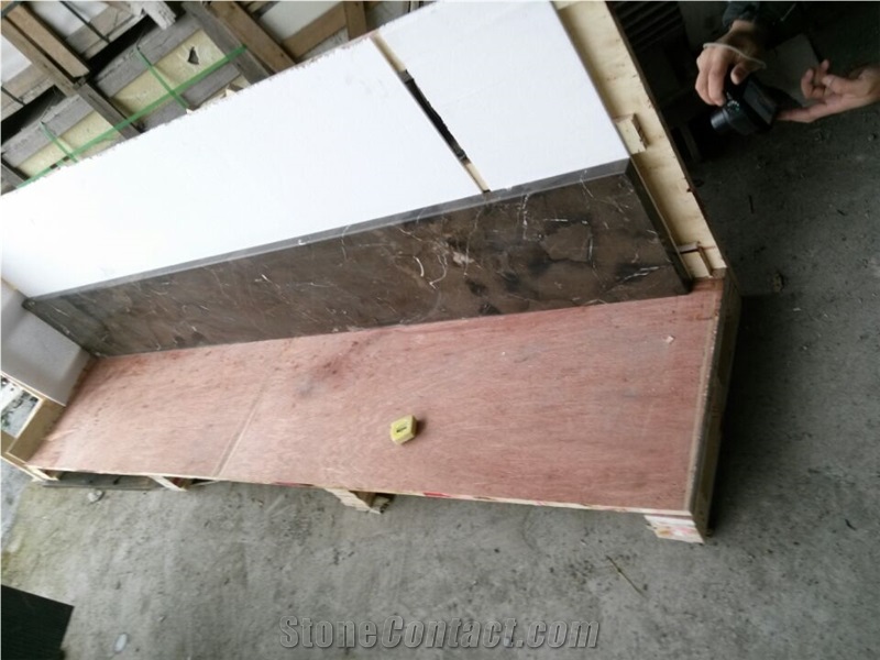 China Dark Emperador Marble Step