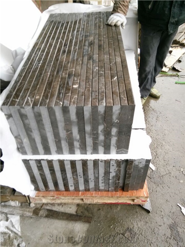 China Dark Emperador Marble Step