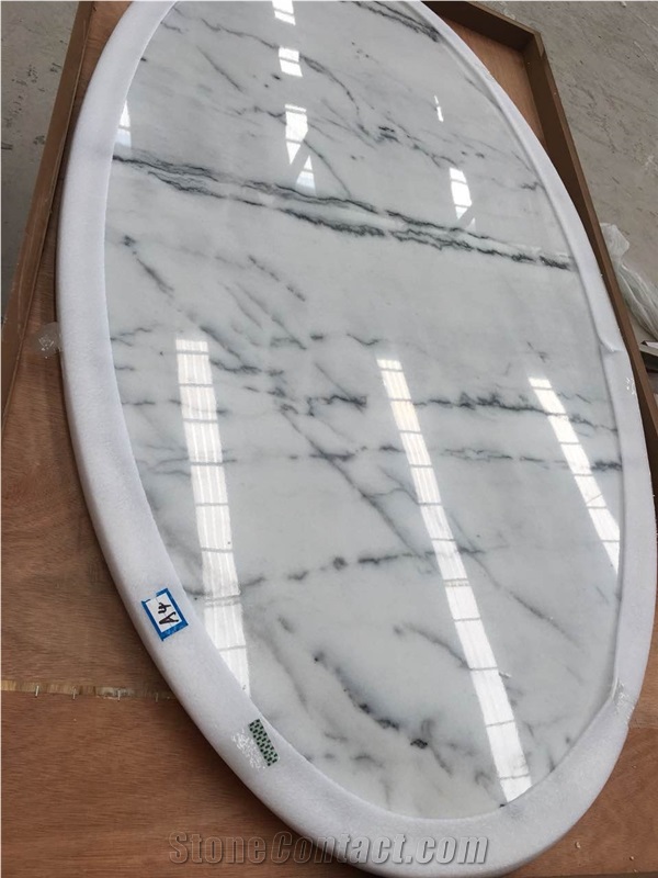 China Volakas Marble Table Top Kitchen Coutertop