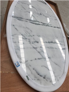 China Volakas Marble Table Top Kitchen Coutertop