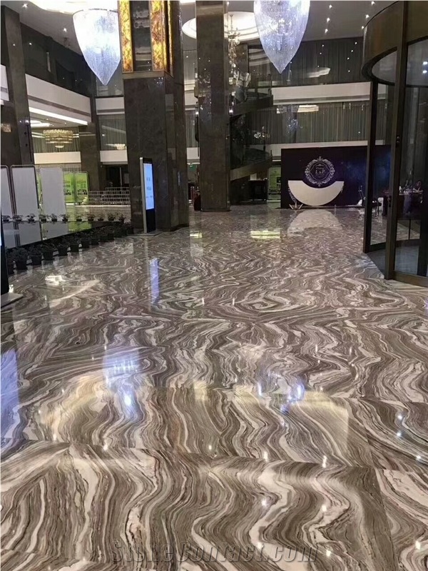 Fusion Grey Marble Tile Application