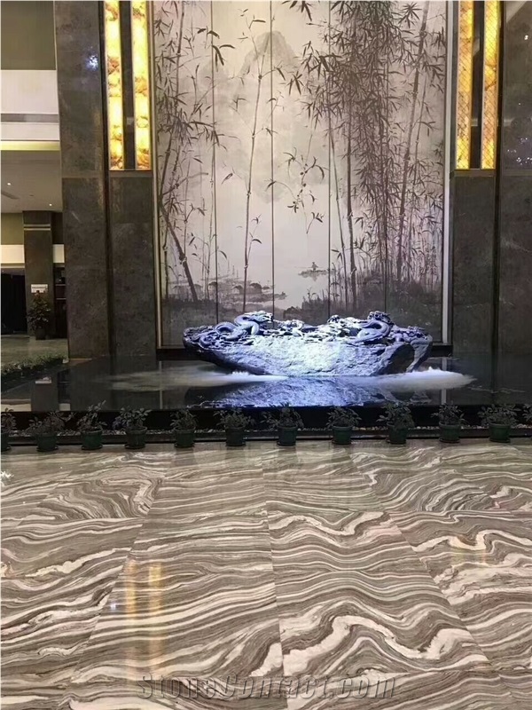 Fusion Grey Marble Tile Application