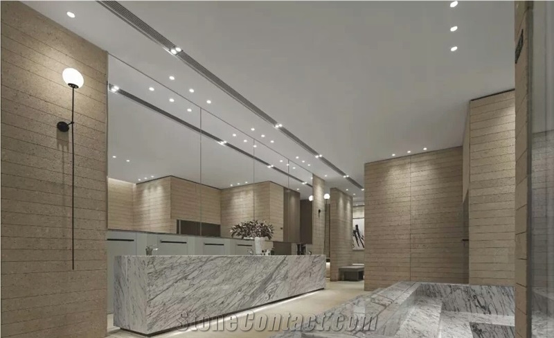 Gold Mocca Limestone Application 1
