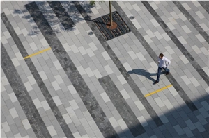 Grey Granite Paver Urban Pavement