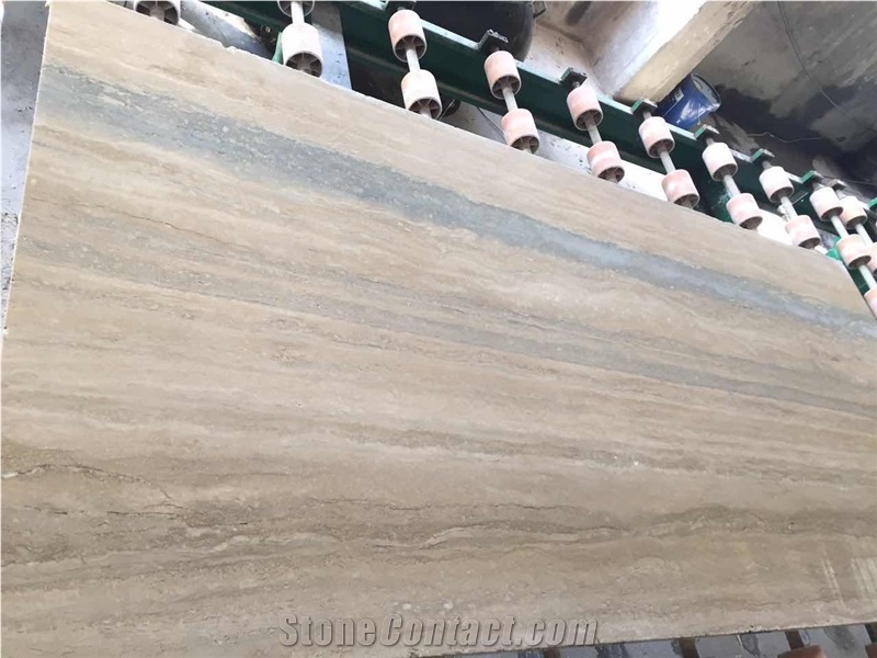 Italian Silver Blue Travertine Slab Wall Tile Flooring Tile