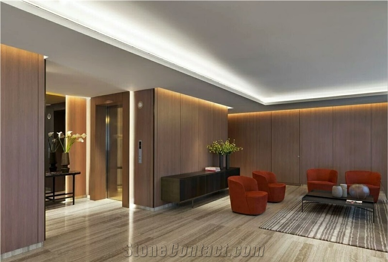 Italy Silver Travertine Application