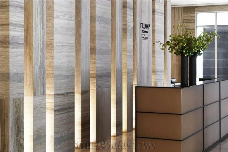 Italy Silver Travertine Application