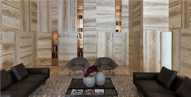 Italy Silver Travertine Application 2
