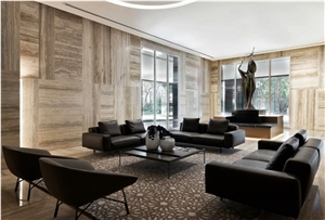 Italy Silver Travertine Application 2