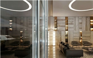 Italy Silver Travertine Application 2