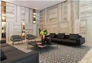 Italy Silver Travertine Application 2