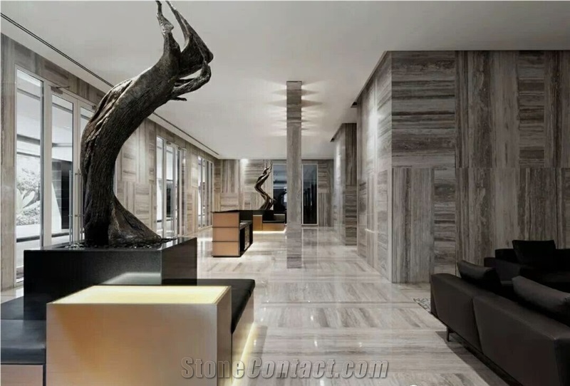Italy Silver Travertine Application 2