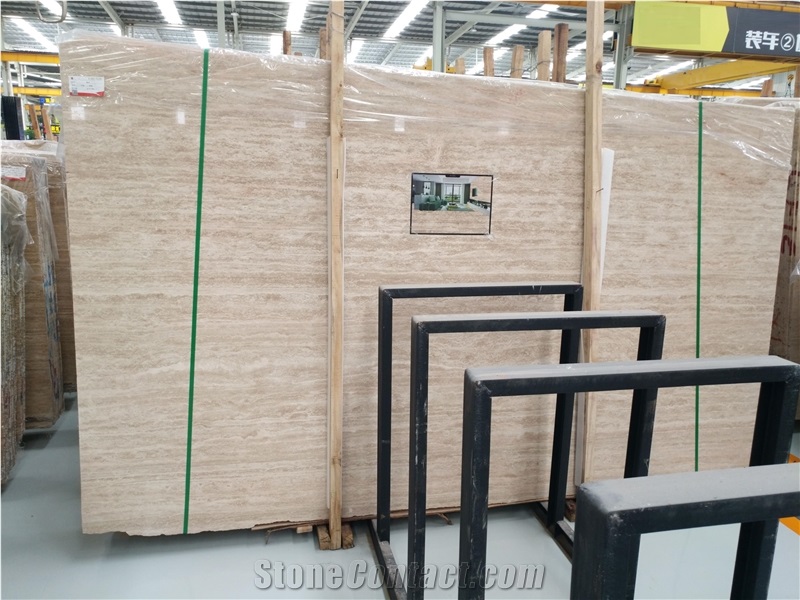 Light Beige Travertine French Pattern Wall Tile Floor Tile